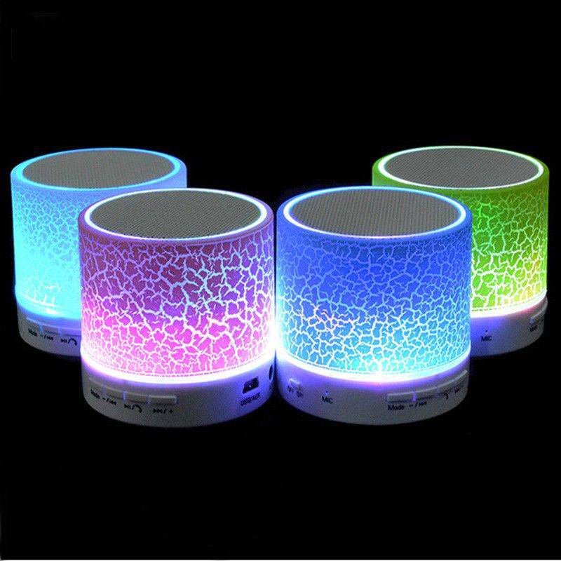 Mini altavoz bluetooth con luz led+radio+usb