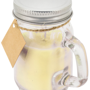 Vela jarrita con tapa de metal