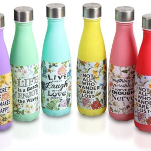 Botella cristal mate live laugh love