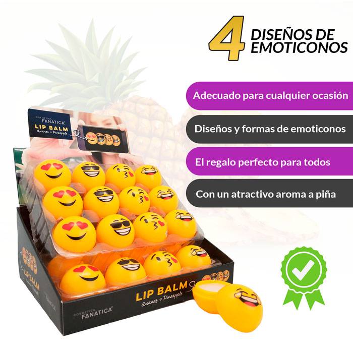 Bálsamo labial "emoticonos"