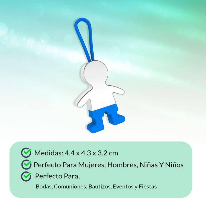 Llavero niño pantalon azul