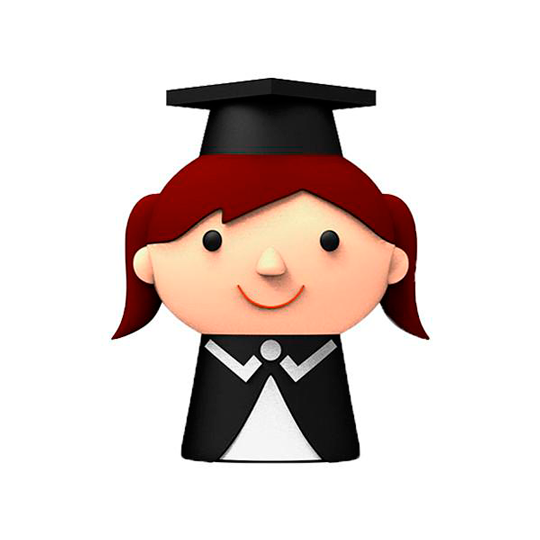 Memoria usb graduación niña birrete 8gb