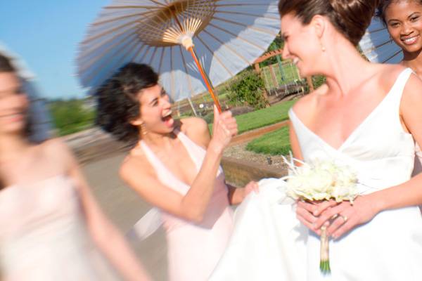 Parasol papel bambú blanco