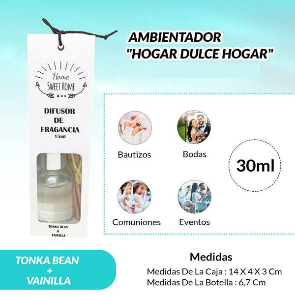 Ambientador “home sweet home” 15ml