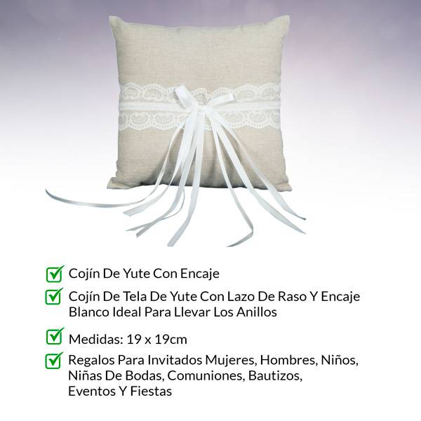 Cojín yute alianza