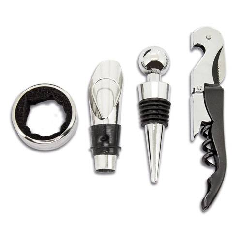 Set de vino “elegance” 4 piezas