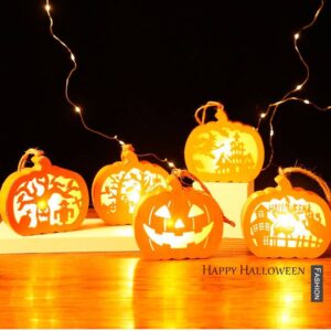 Luces led calabazas decoración halloween