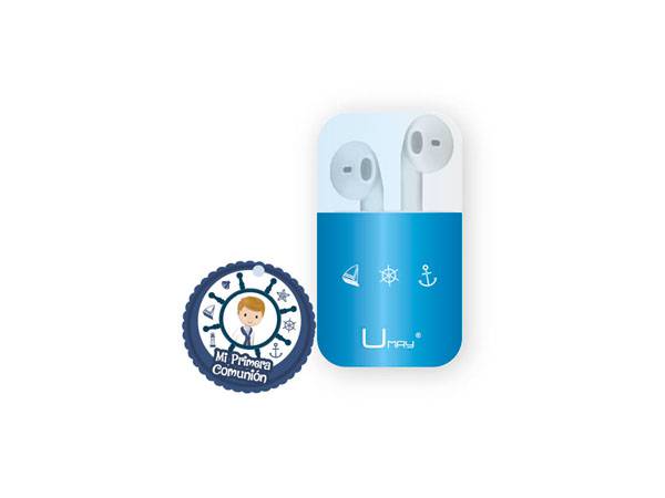 Cascos en estuche mi primera comunión