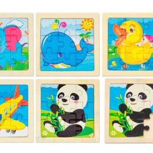 Puzzle rompecabezas madera infantil 11x11 cm