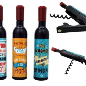 Sacacorchos abridor magnético frases