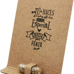 Cápsula con semillas eco "gracias por venir"