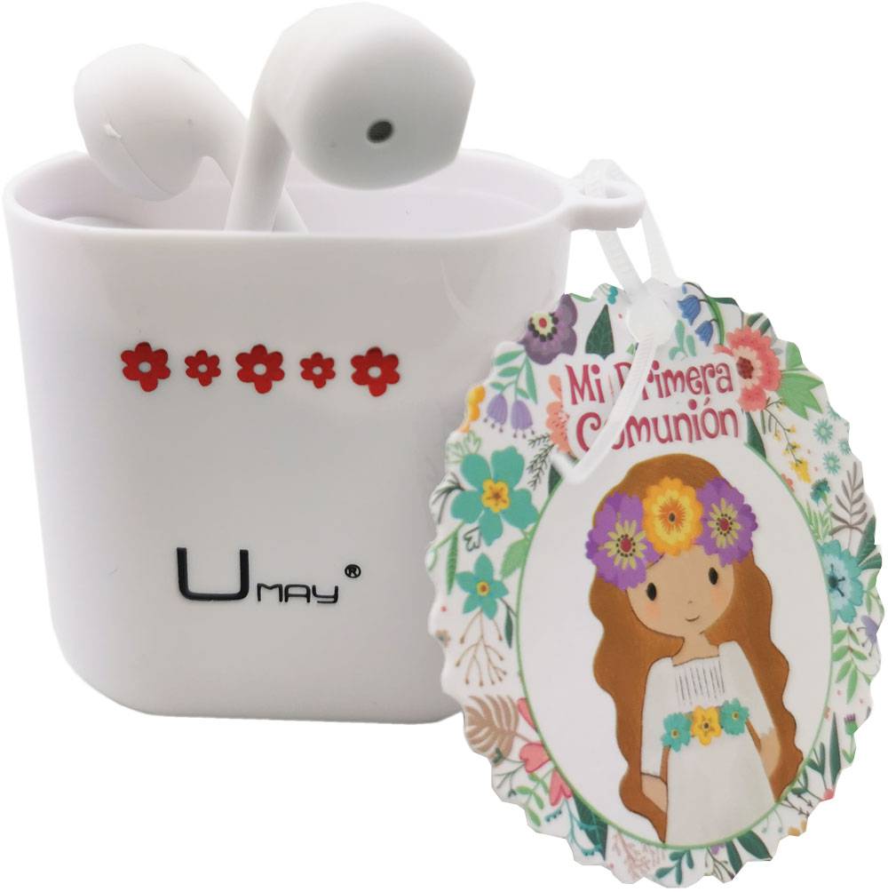 Cascos en estuche mi primera comunión