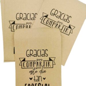 Lote 20 bolsas kraft "momentos especiales" 15 x 10 cm