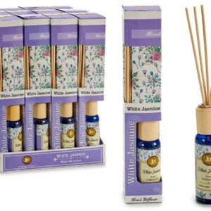 Display 12 ambientadores mikados 50ml con varillas jazmin