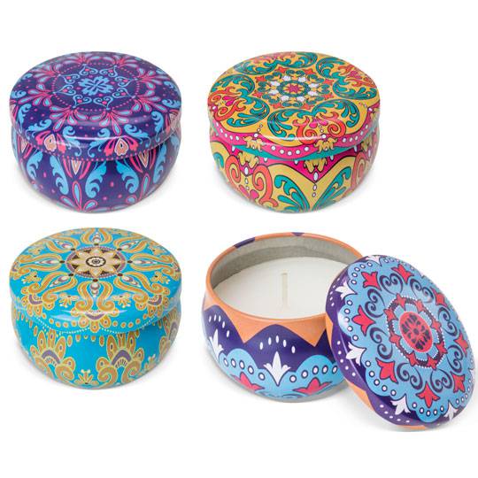 Set 12 velas aromáticas mosaico