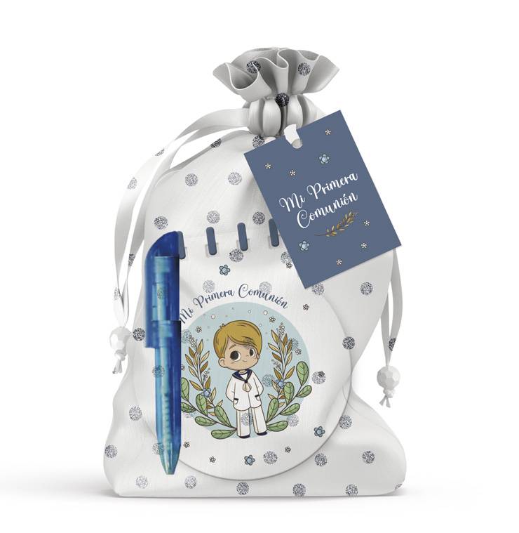 Mi primera comunion libreta + boli en bolsita