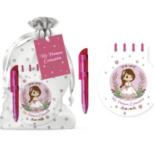 Mi primera comunion libreta + boli en bolsita