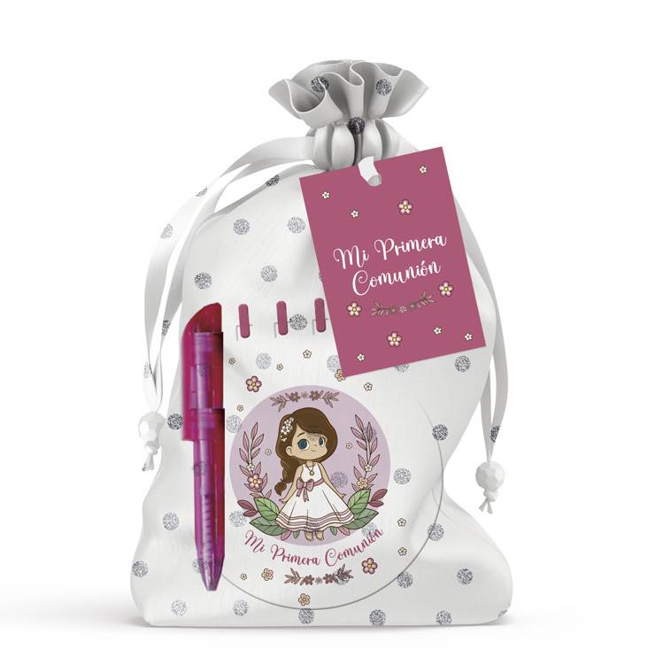 Mi primera comunion libreta + boli en bolsita