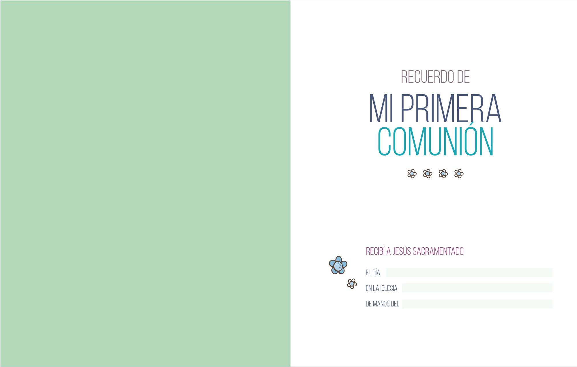 Mi primera comunion libro fotos y recuerdos niño