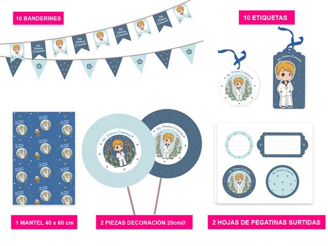 Set candy-bar primera comunión niño