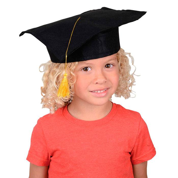 Birrete graduación elástico talla niños