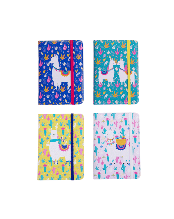 Oferta! lote de 500 libreta “llamas” con cierre de banda elástica