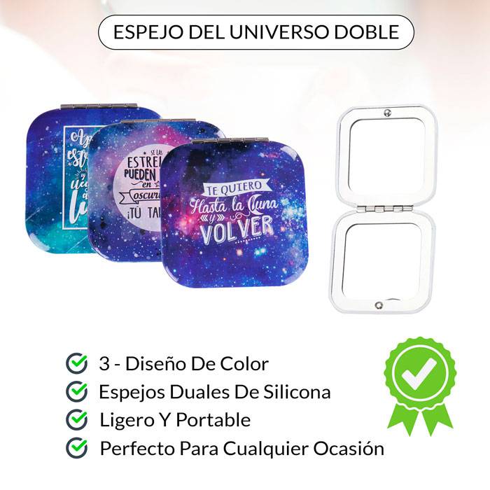 Oferta! lote de 500 espejos doble “universo”