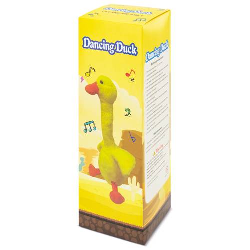 Pato bailarin y cantarin en caja regalo