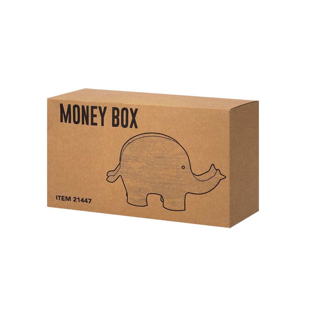 Hucha madera para colorear con 5 ceras