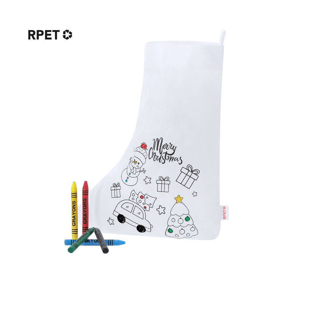 Calcetines navidad para colorear