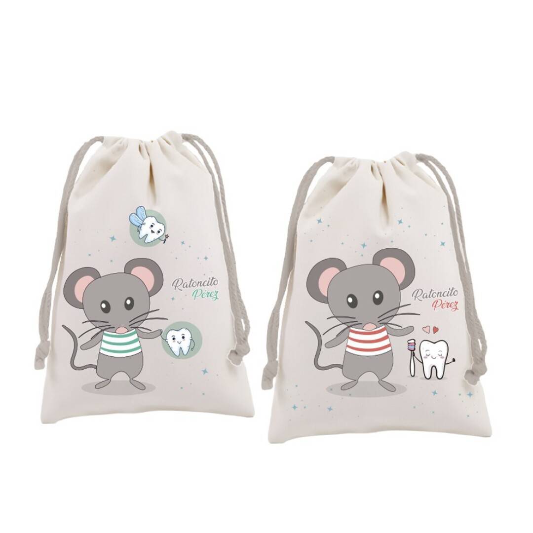 Pack de 12 bolsitas guardadientes ratoncito perez