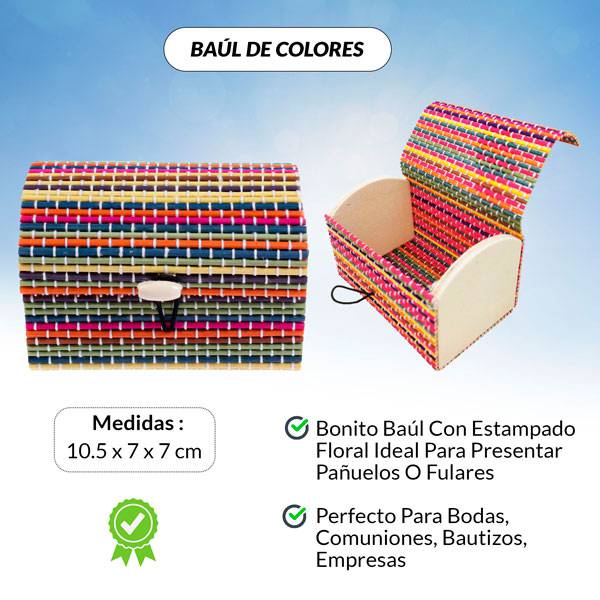 Lote 50 baúles colores