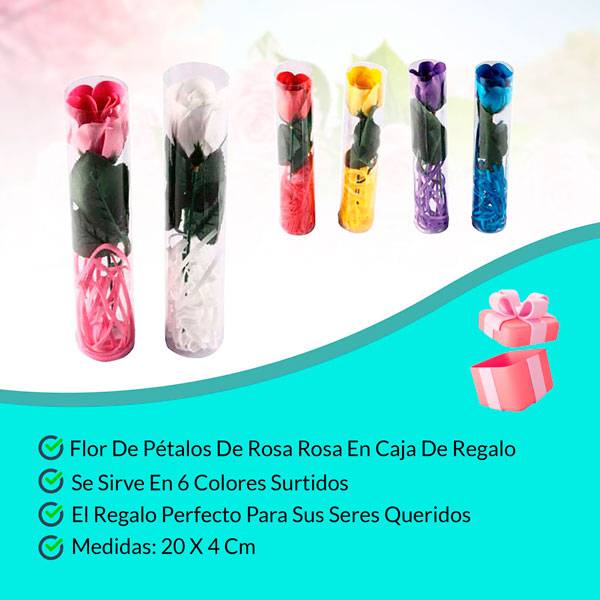 Caja de 240 pétalos flores jabón blister