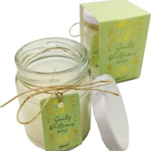 Vela tarro cristal juntos brillamos más