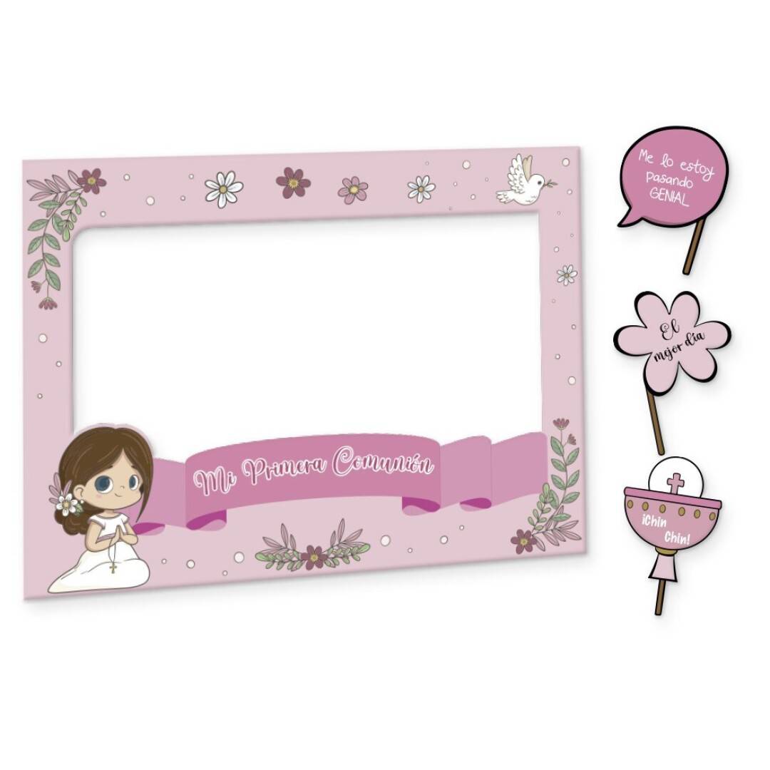 Photocall primera comunión niña