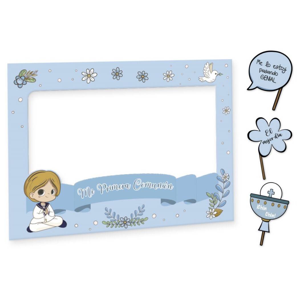 Photocall primera comunión niño