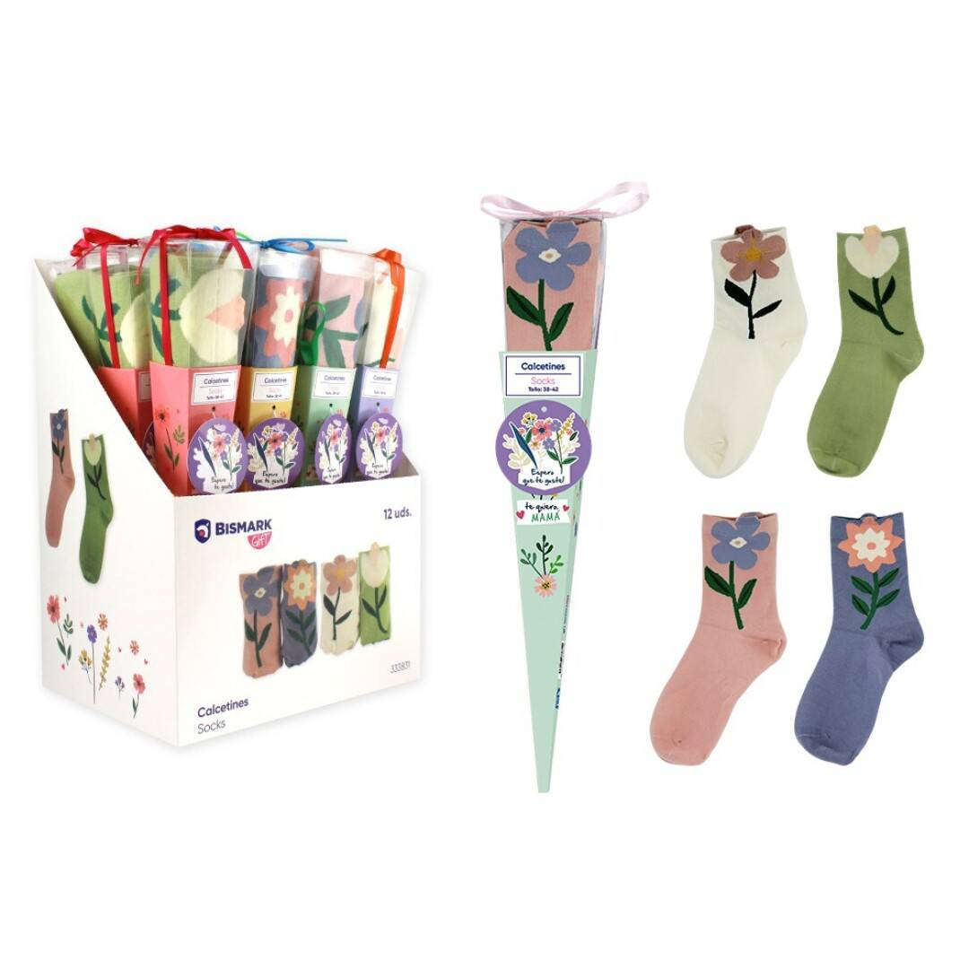Calcetines presentado en caja ramo