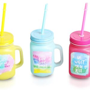 Caja 48 jarras cristal con caña enjoy every moment