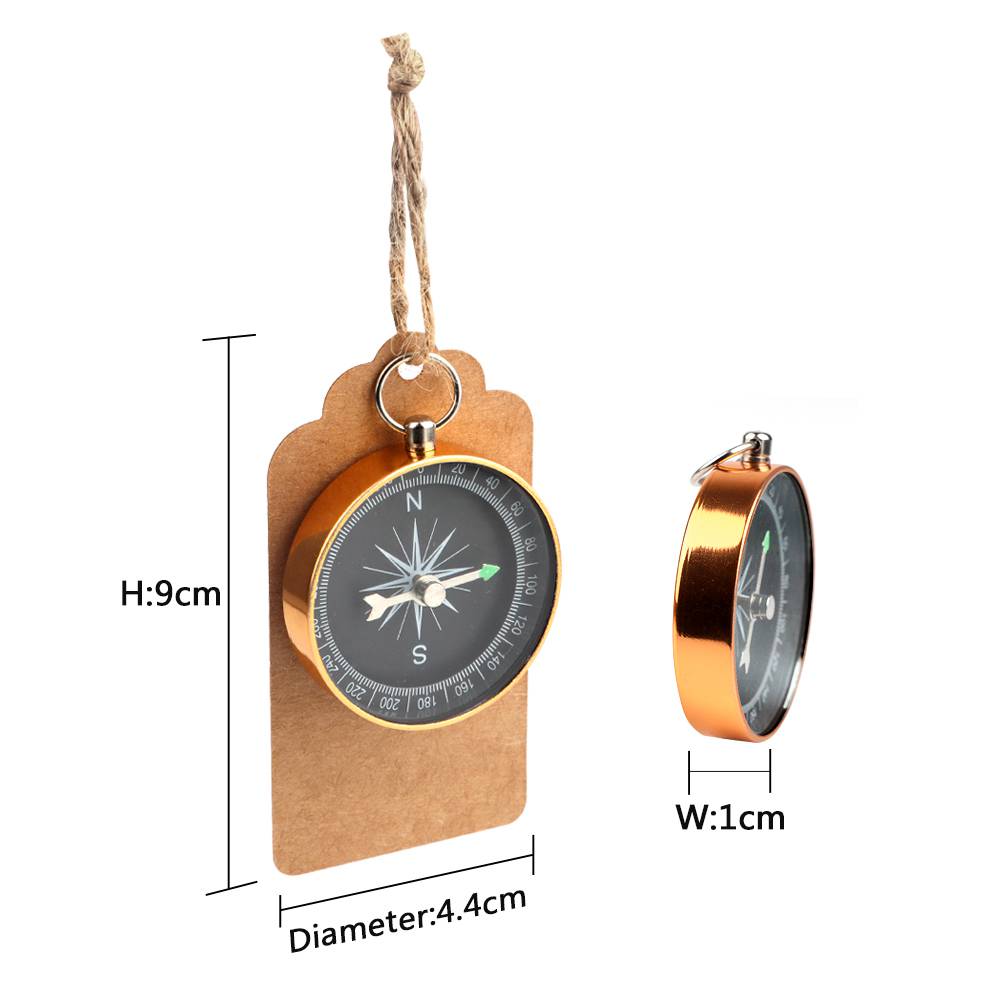 Caja 480 brújulas vintage + tarjeta kraft