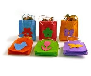 Bolsa felpa flor (026592)