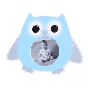 Portafotos buho ojos azul