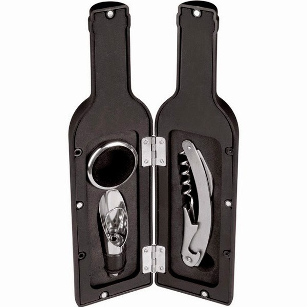 Set botella vino 3 piezas