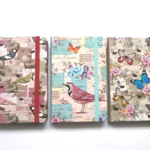 Libreta tapa dura con cierre "mariposas"