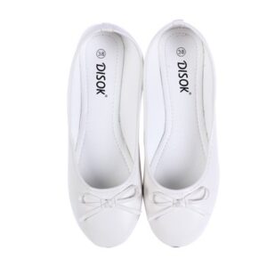 Bailarinas manoletinas "wedding" talla-l blanca