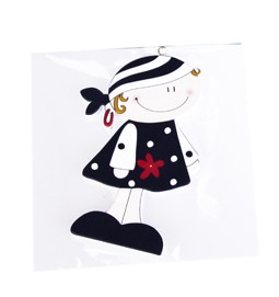 Punto de libro pirata madera niña