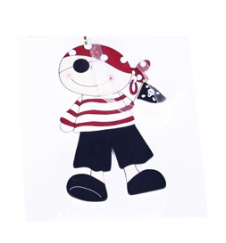 Punto de libro pirata madera niño