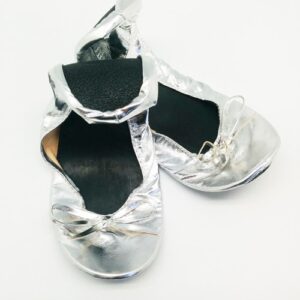 Bailarinas bodas en bolsa de regalo s-plata