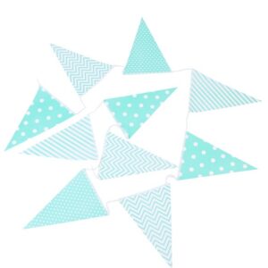 Guirnalda banderas decorativas eventos papel verde