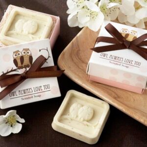 Jabón aromático buhos en caja de regalo