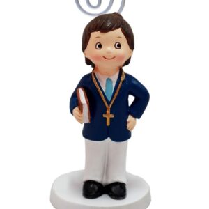 Pinza notas fotos comunión niño